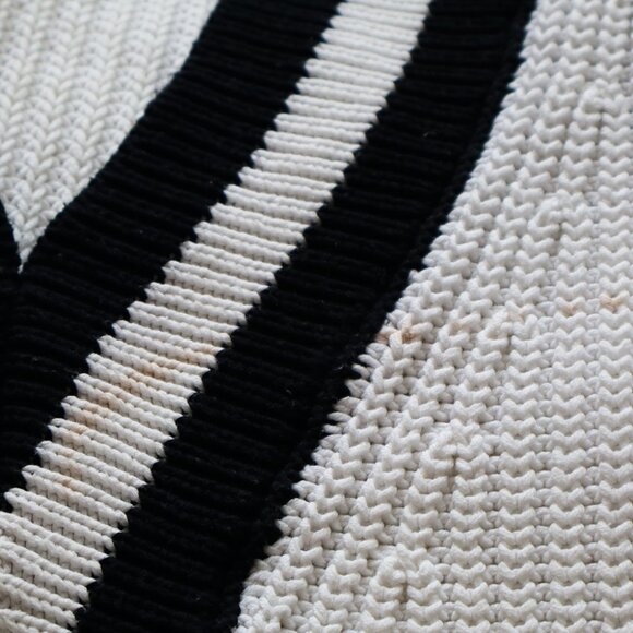 H&M Striped Knit Varsity Style Sweater - Picture 4 of 10